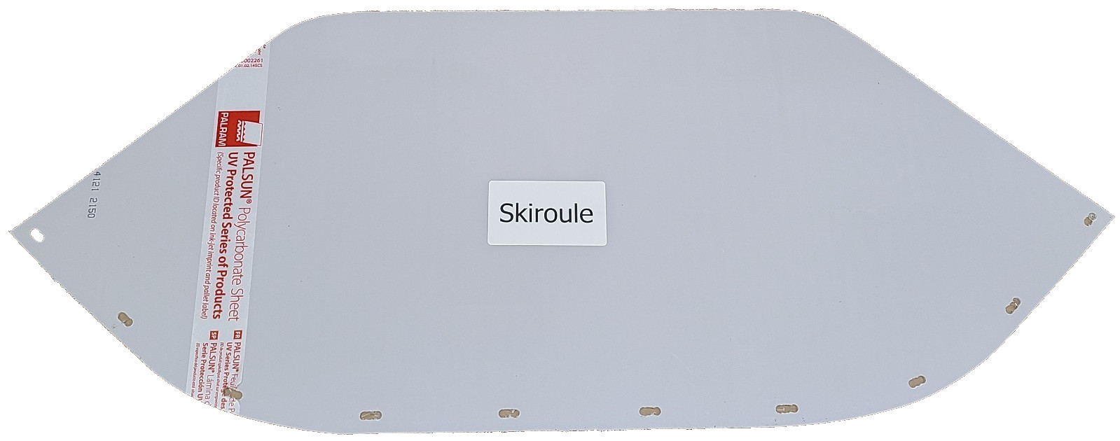 1970 1971 Skiroule Vintage Snowmobile White Standard Windshield