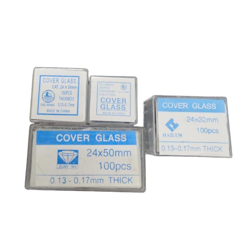 100Pcs Transparent Slides Coverslips Coverslides Cover Glass For Microscope