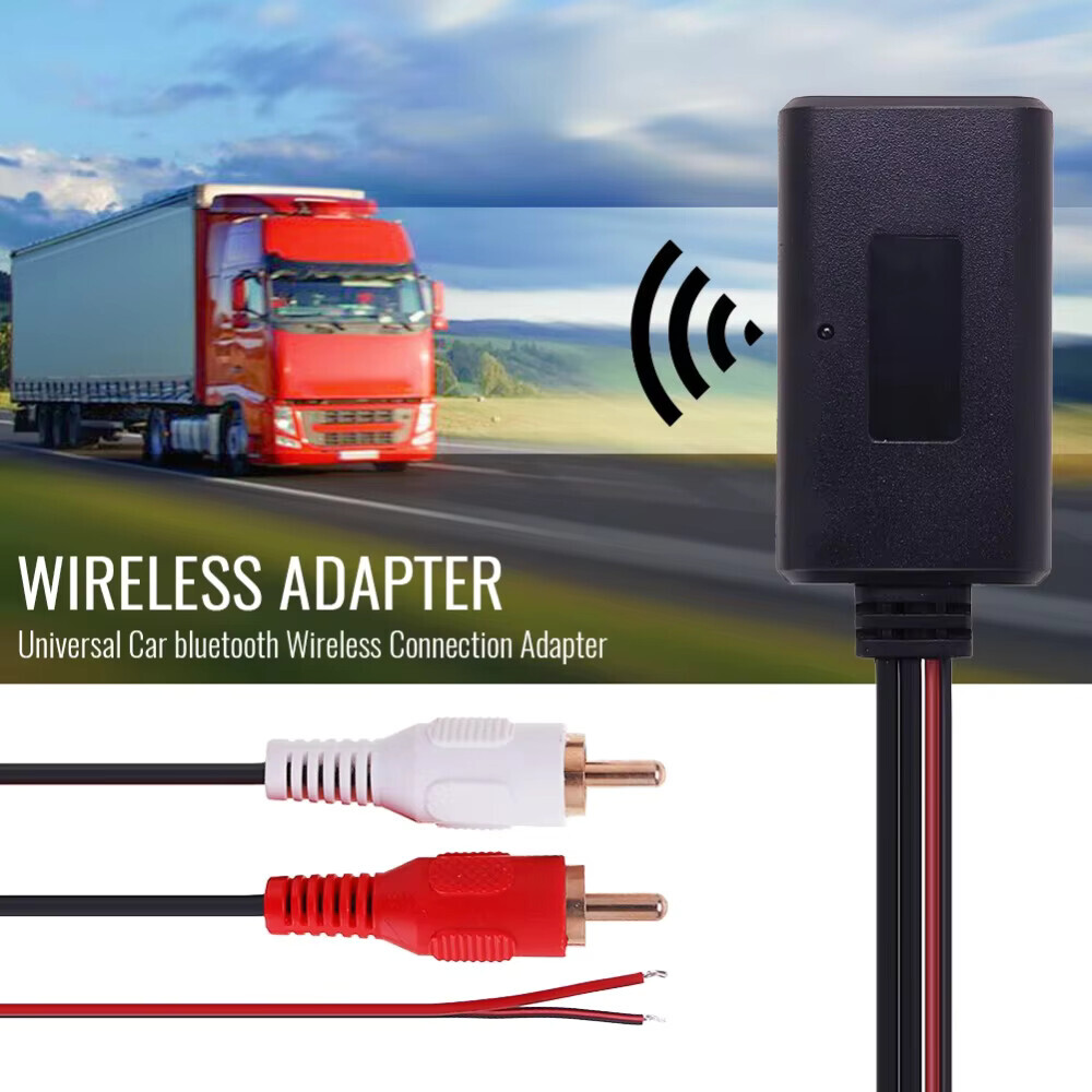 12V Car bluetooth Receiver Module Audio AUX 2RCA Interface Adapter For Vehicles