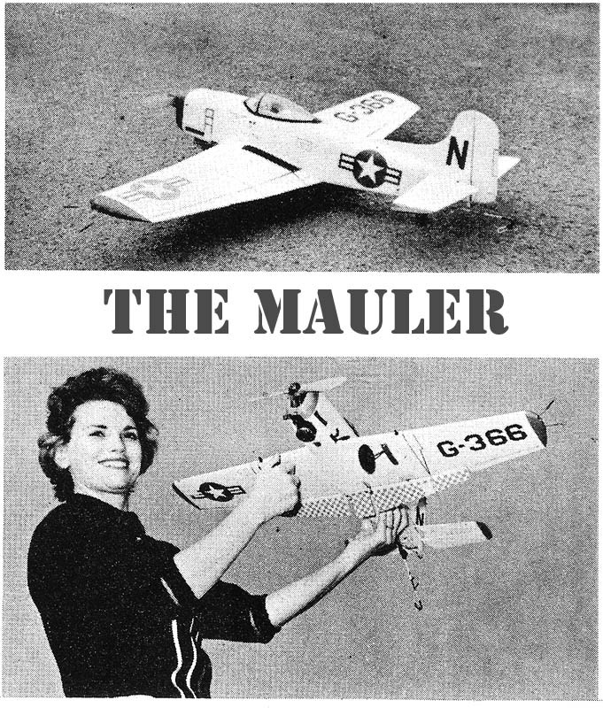 Model Airplane Plans (UC): Martin AM Mauler 30" Navy Carrier Model for .35