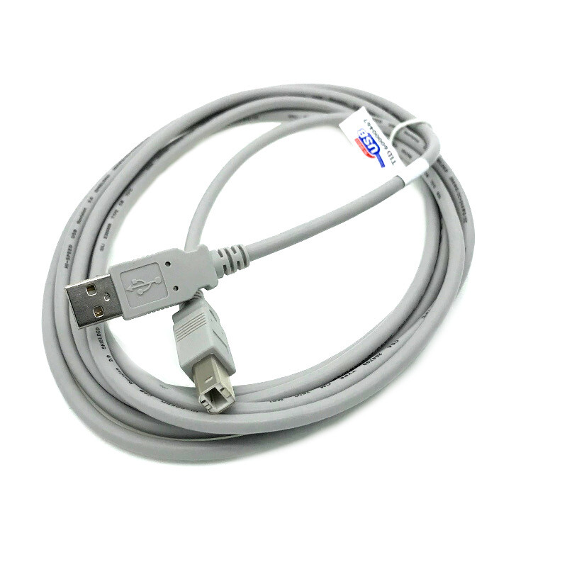 10' USB Cable WHT for HP DESKJET PRINTER 1010 1112 3755 F2110 D1460 F2480 5534
