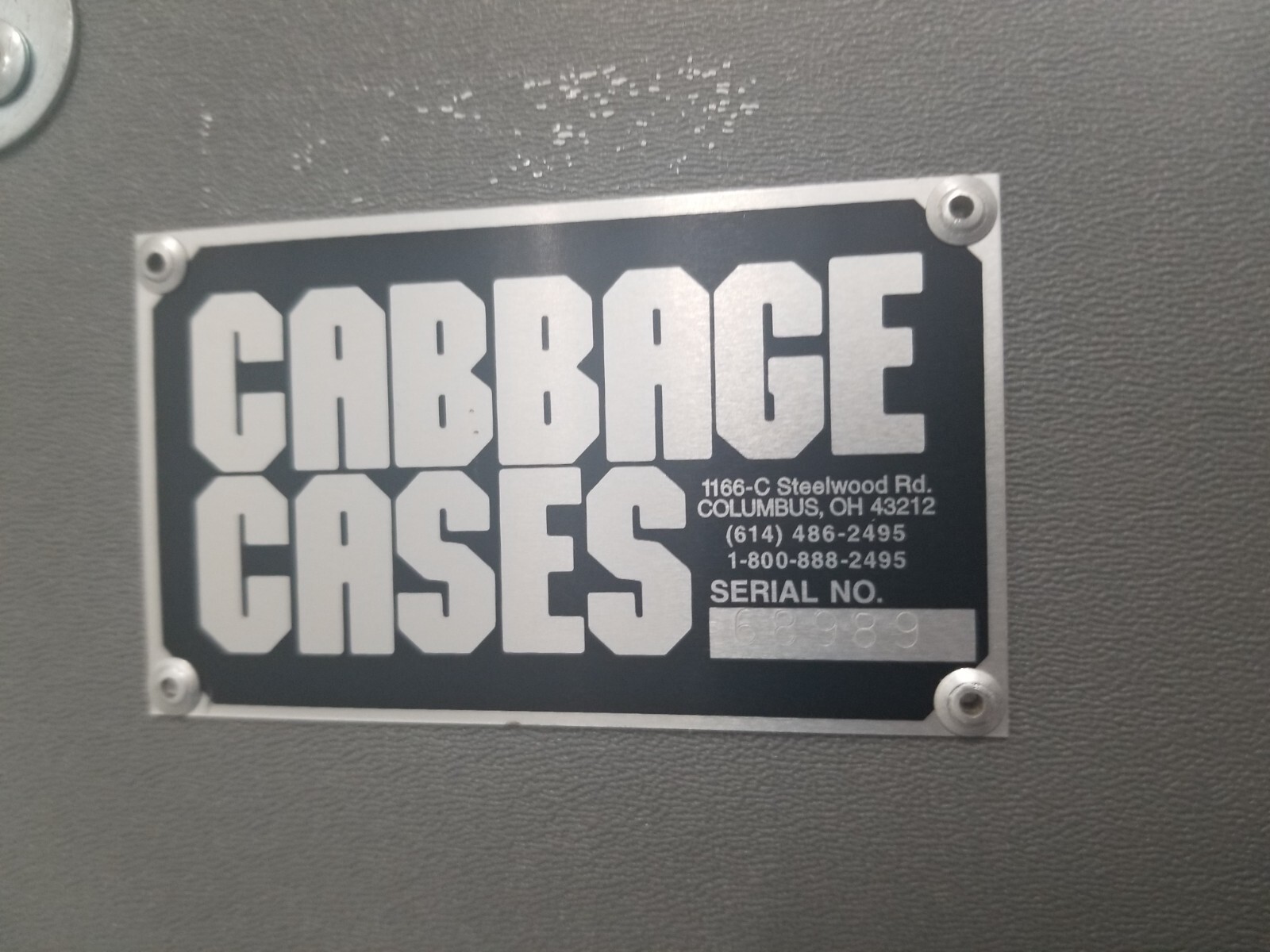 Cabbage Cases Amplifier Speaker Rolling Flight Case - 30 x 18 x 37H - Gray