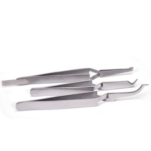 Dental Buccal Tube Tweezer Orthodontic Slim Tip Bracket Holder Direct Bonding