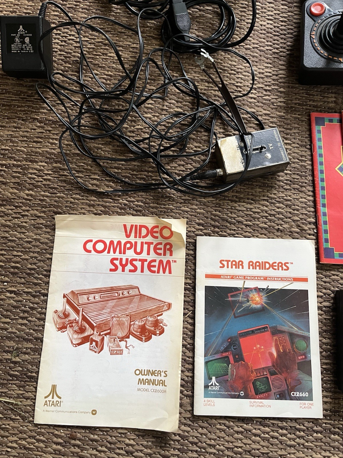 Atari 2600 Console Lot Untested Controllers Joysticks Games Star Raider