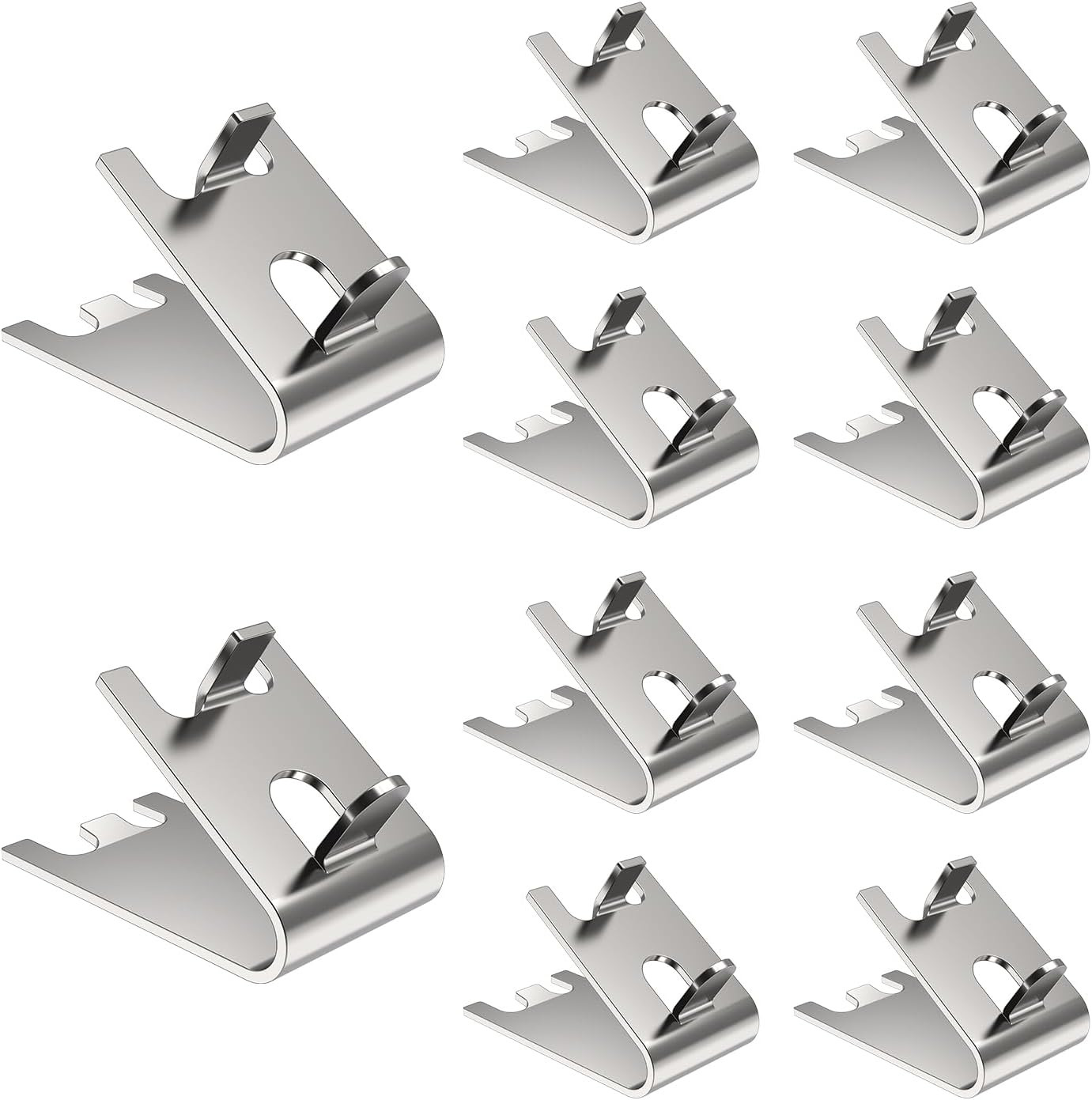 Refrigerator Shelf Clips, 10PCS Heavy Duty Stainless Steel 920158 Freezer She...