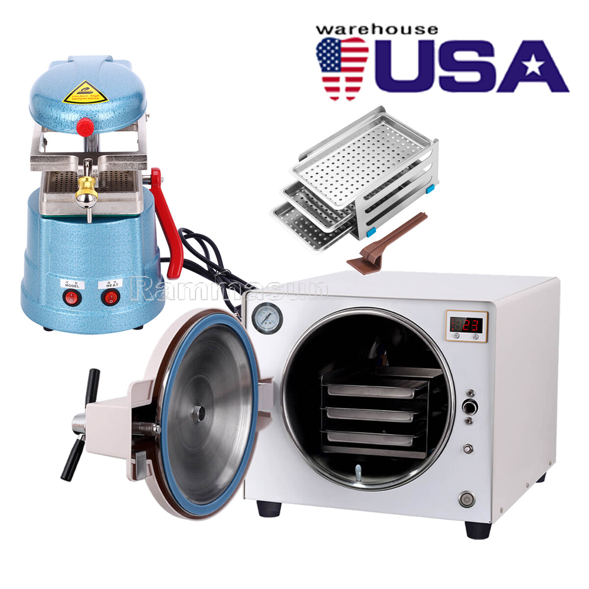 Dental Autoclave Steam Sterilizer Medical Sterilization/ Vacuum Forming Machine