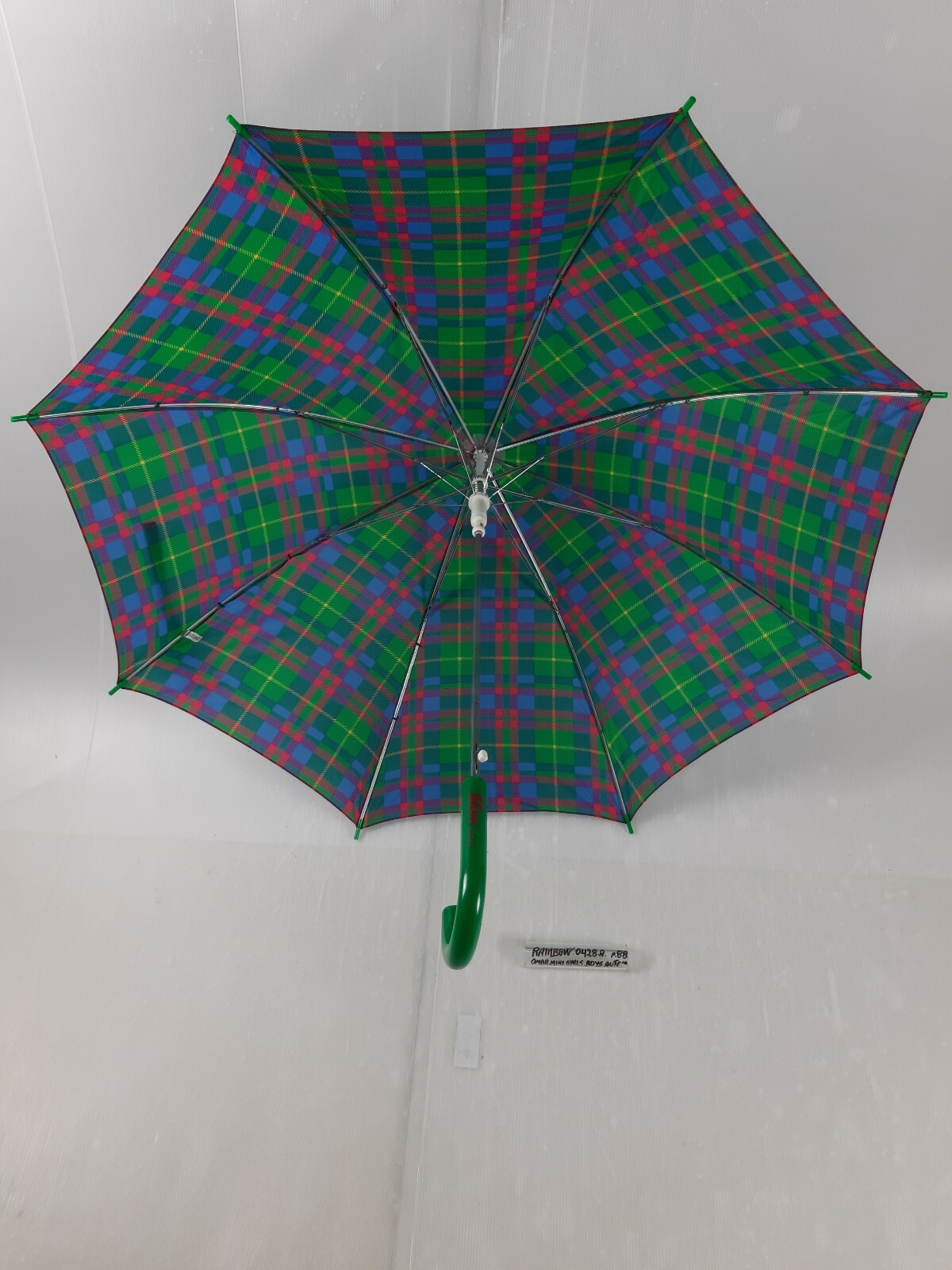 Long/Mini Umbrella - Automatic - Boys - 8 Slats - 0428A - Rainbow