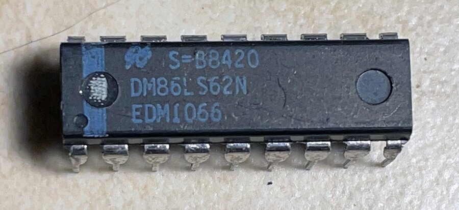 National DM86LS62N Dual Rank 8 Bit Shift Register - NOS