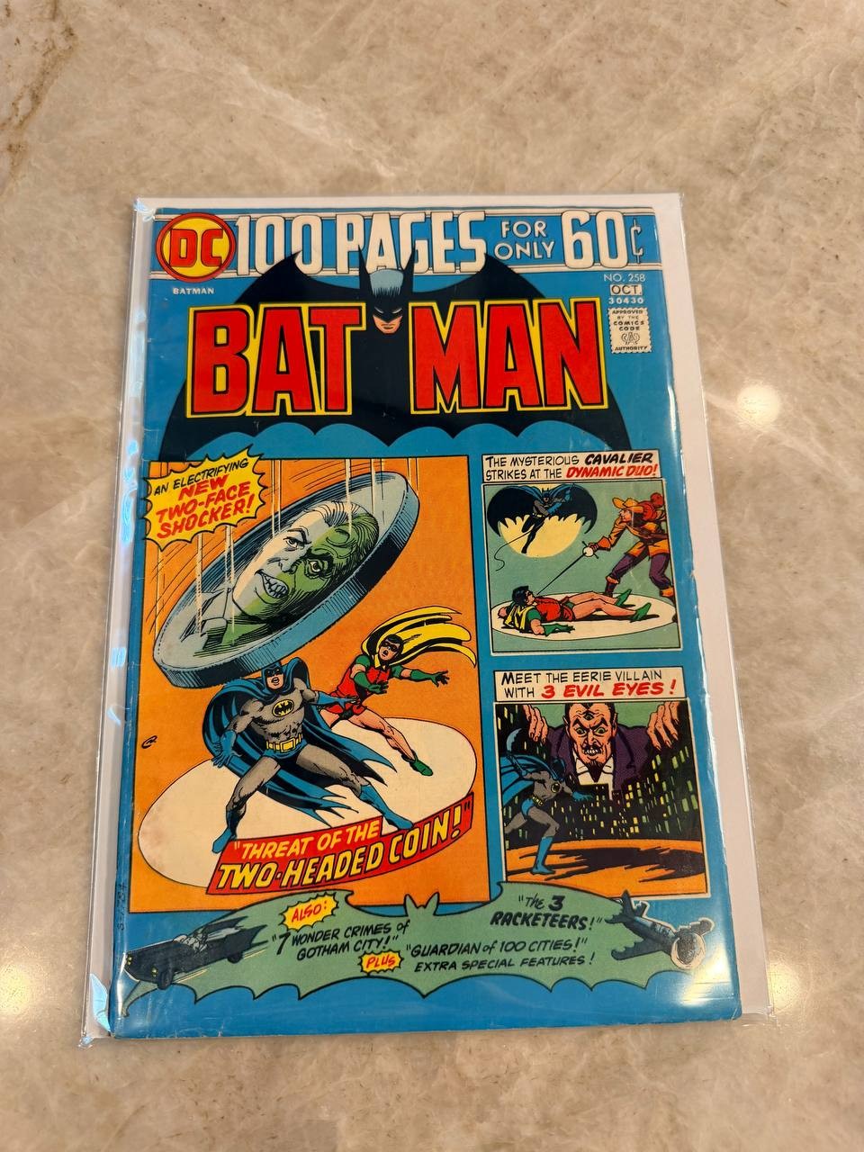 Batman #258 1974 DC Comic Bronze Age 100 Pg F-VG Two-Face