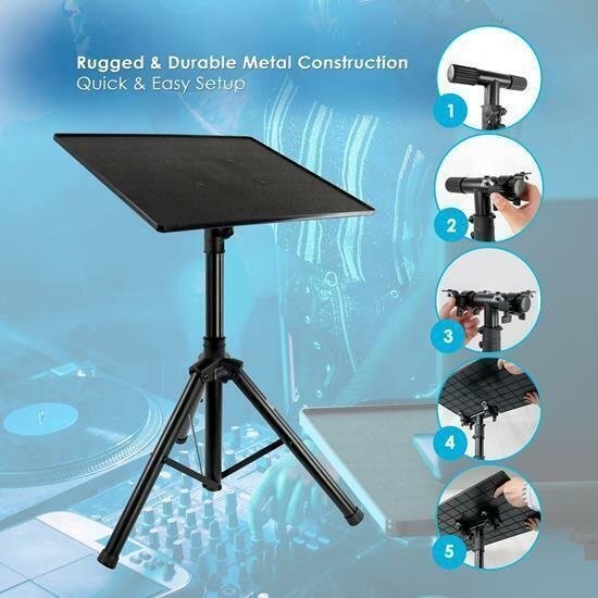 Pyle Engineered ABS Shelf Stand - Quick & Easy Setup PLPTS3
