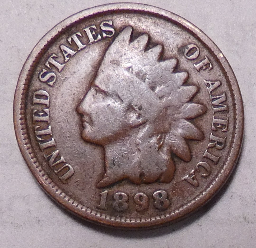 1898 Indian Head Cent Penny - IHC