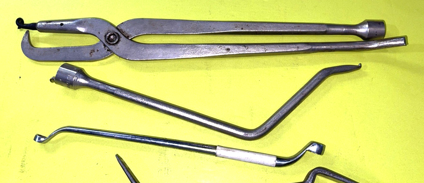 SNAP-ON TOOLS 6 PC. BRAKE SPRING PLIERS, TOOL,ADJUSTERS, BLEEDER, RETAINER TOOLS