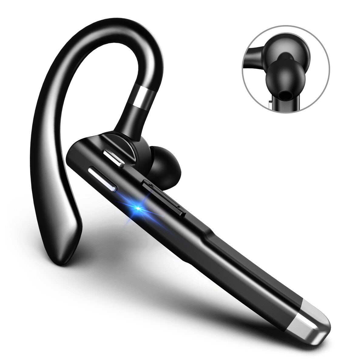 Trucker Wireless Bluetooth 5.0 Earpiece Headset Mic Earbud Noise Cancelling USA.