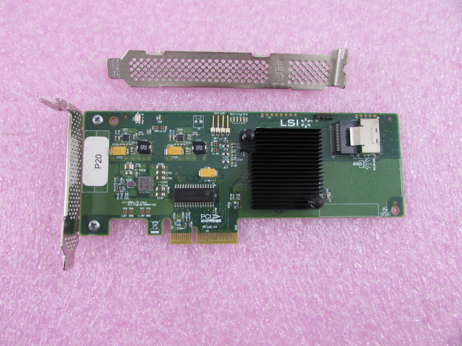 LSI 9211-4i 6Gb 4-Port SAS/SATA PCIe 2.0 HBA Host Bus Adapter H3-25211-01