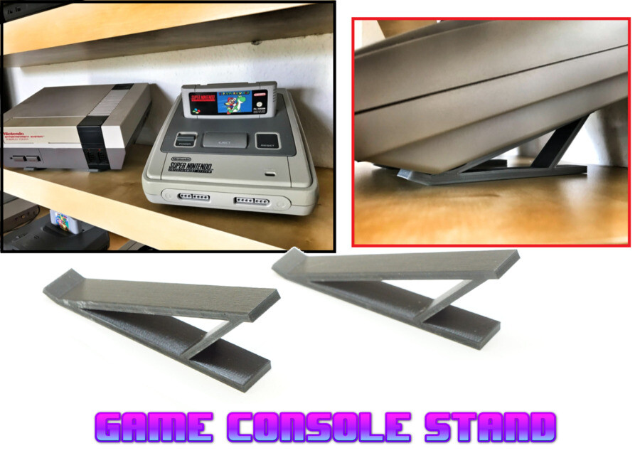 Universal Display Stand for Nintendo Console, NES, SNES, Sega Dreamcast Vintage