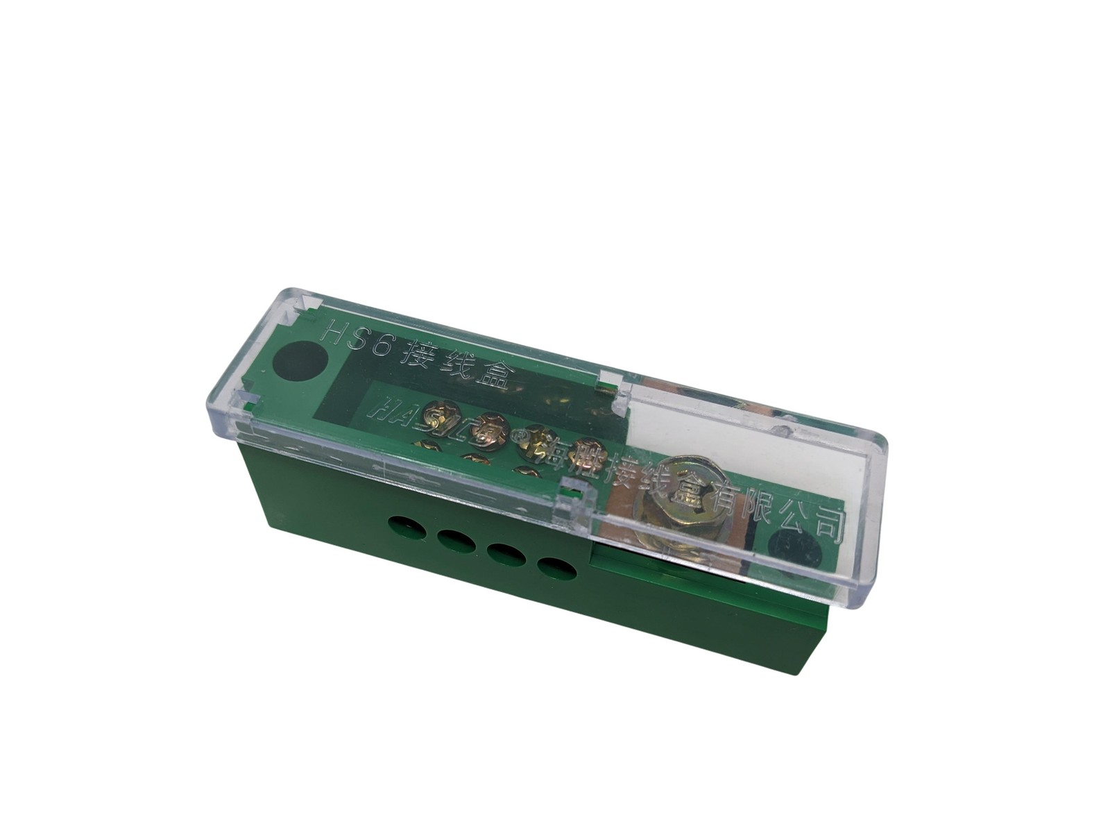 HS6 Electrical Terminal Block Connection Box Wire Connectors Transparent Cover