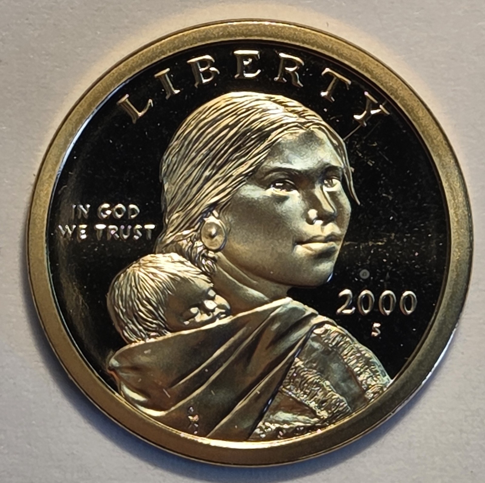 GEM Uncirculated++ nicer low mintage 2000 S Proof Sacagawea Dollar