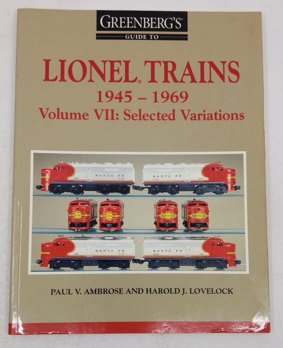 Greenberg's Guide to Lionel Trains 1945-1969 Paperback Book By Paul V. Ambrose