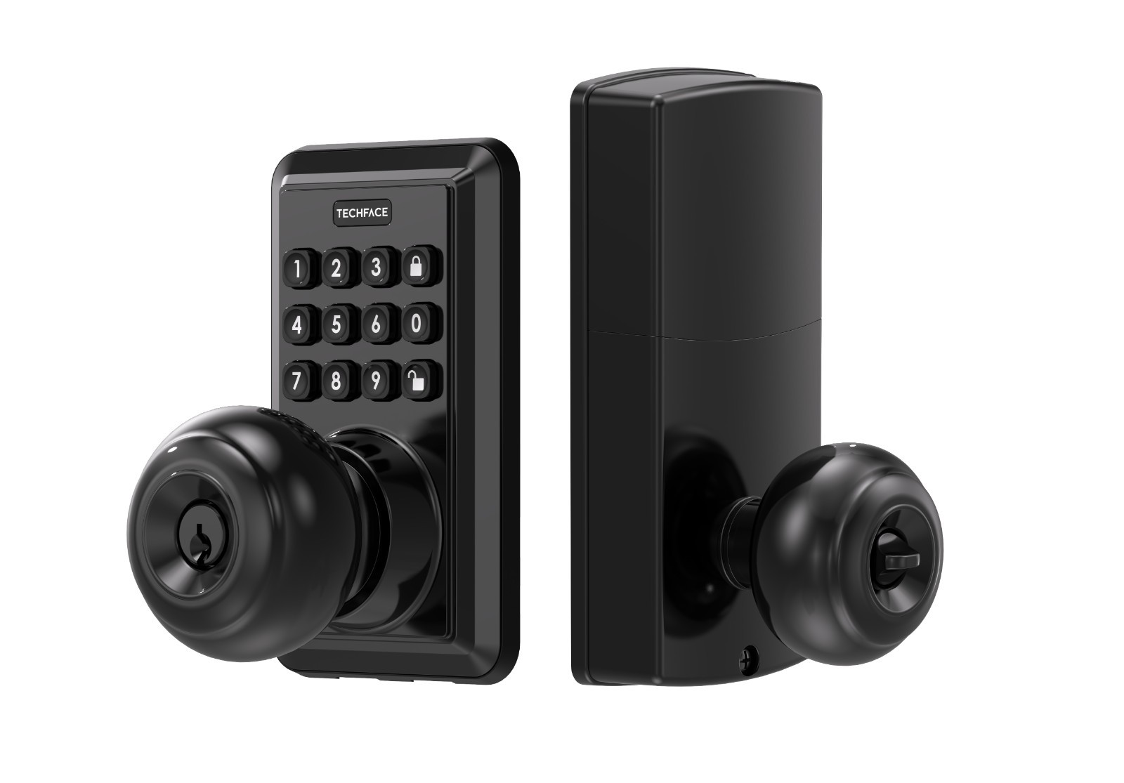Heavy duty Keyless/Keypad Entry Door Lock with Handle Black