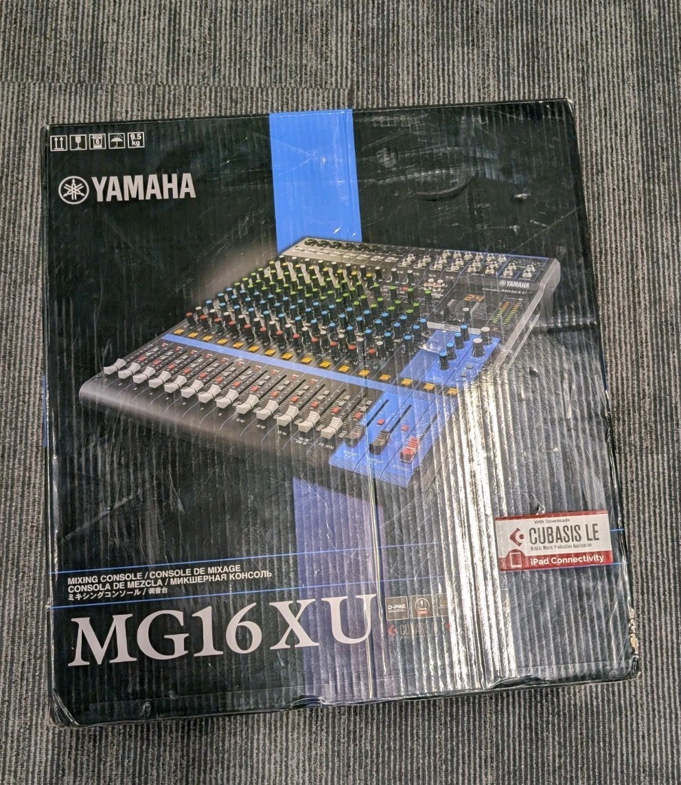 Yamaha MG16XU 16-Channel Mixer USB Audio Interface Effects Tested Working