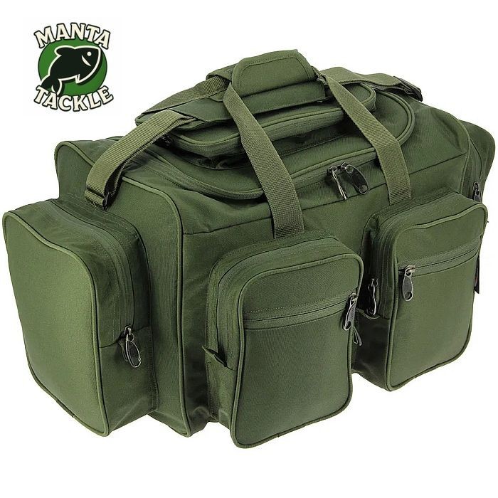 NEW Ngt Deluxe Large Green Carryall 6 Compartment Carp Coarse Fishing Bag