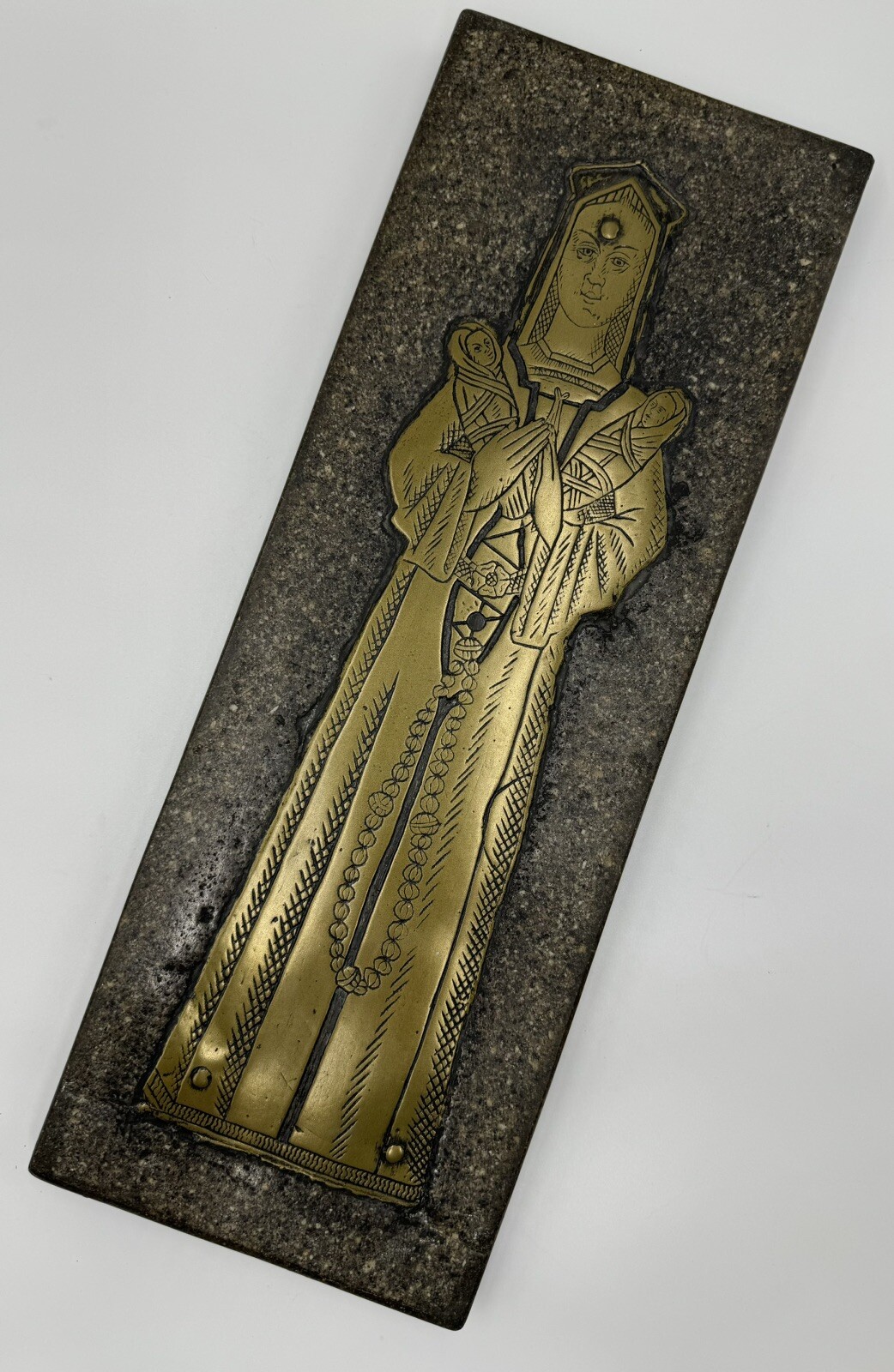 Vintage Anne Of Wode d. 1512 Blickling Norfolk Monumental Brass Rubbing Template
