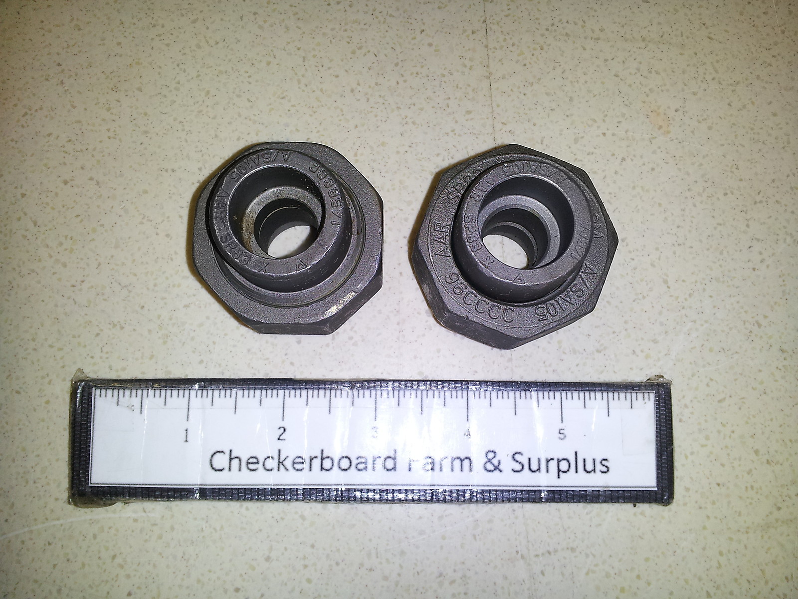 Qty-2 NOS Socket Weld Union  1/2" A105 3000-lb SP83 Forged Steel