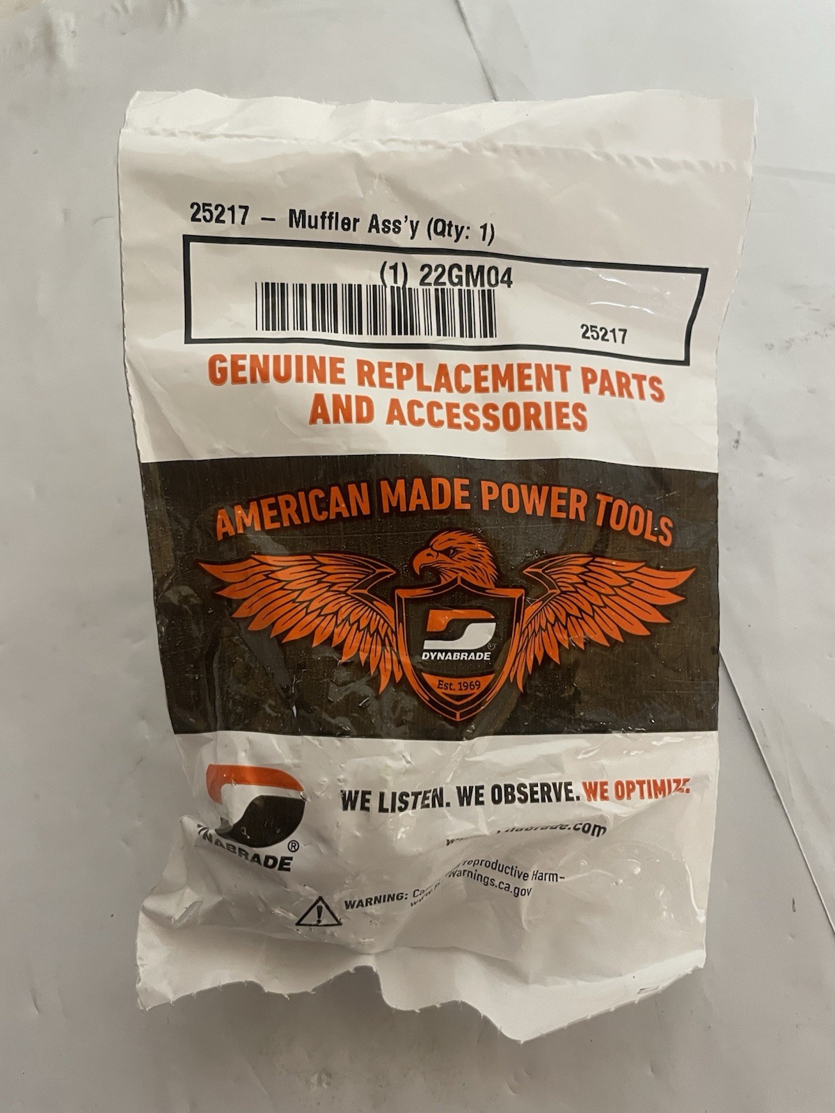 Dynabrade Muffler Assembly #25217