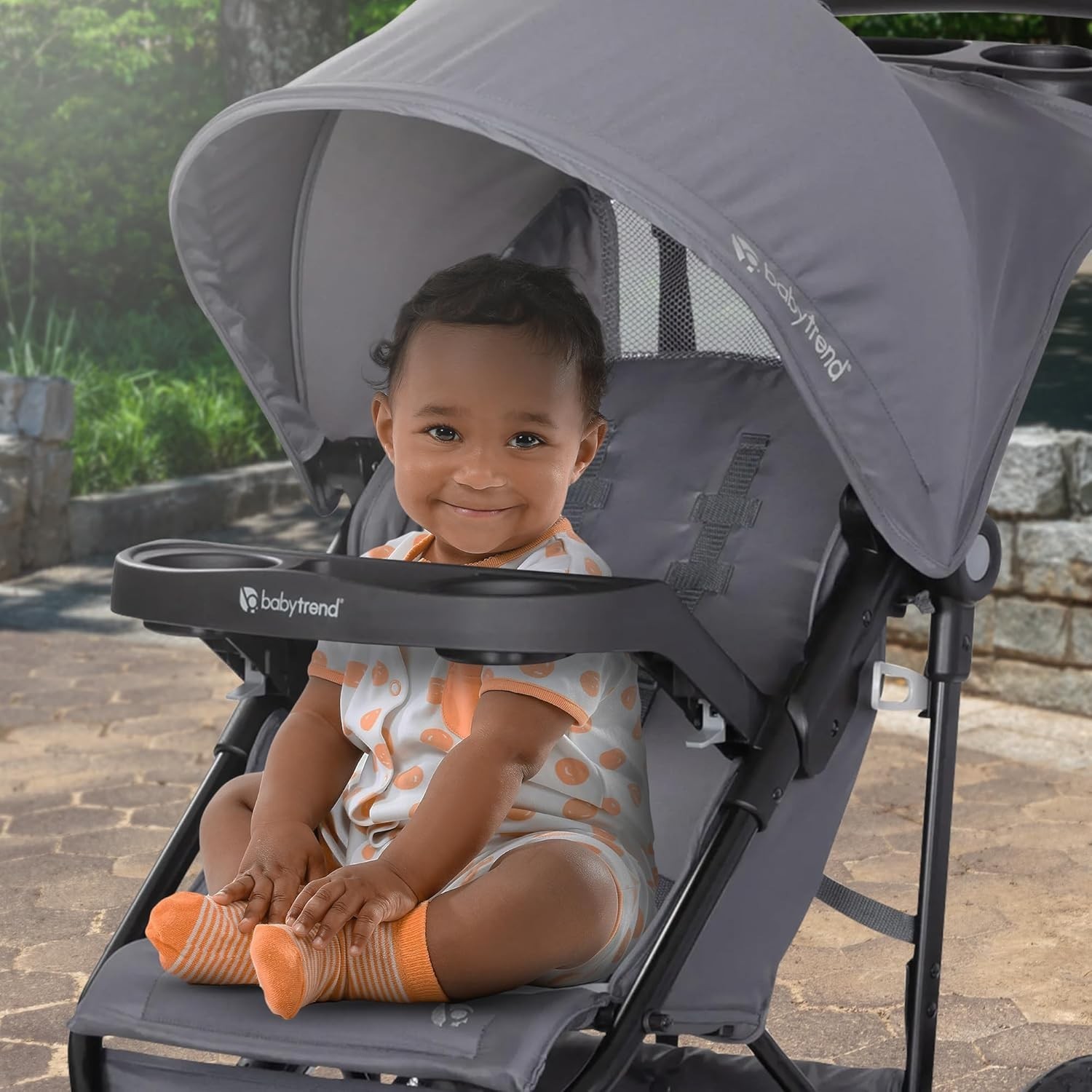 Journey Jogging Stroller in Stellar Grey - 5-Point Harness & Adjustable Canopy