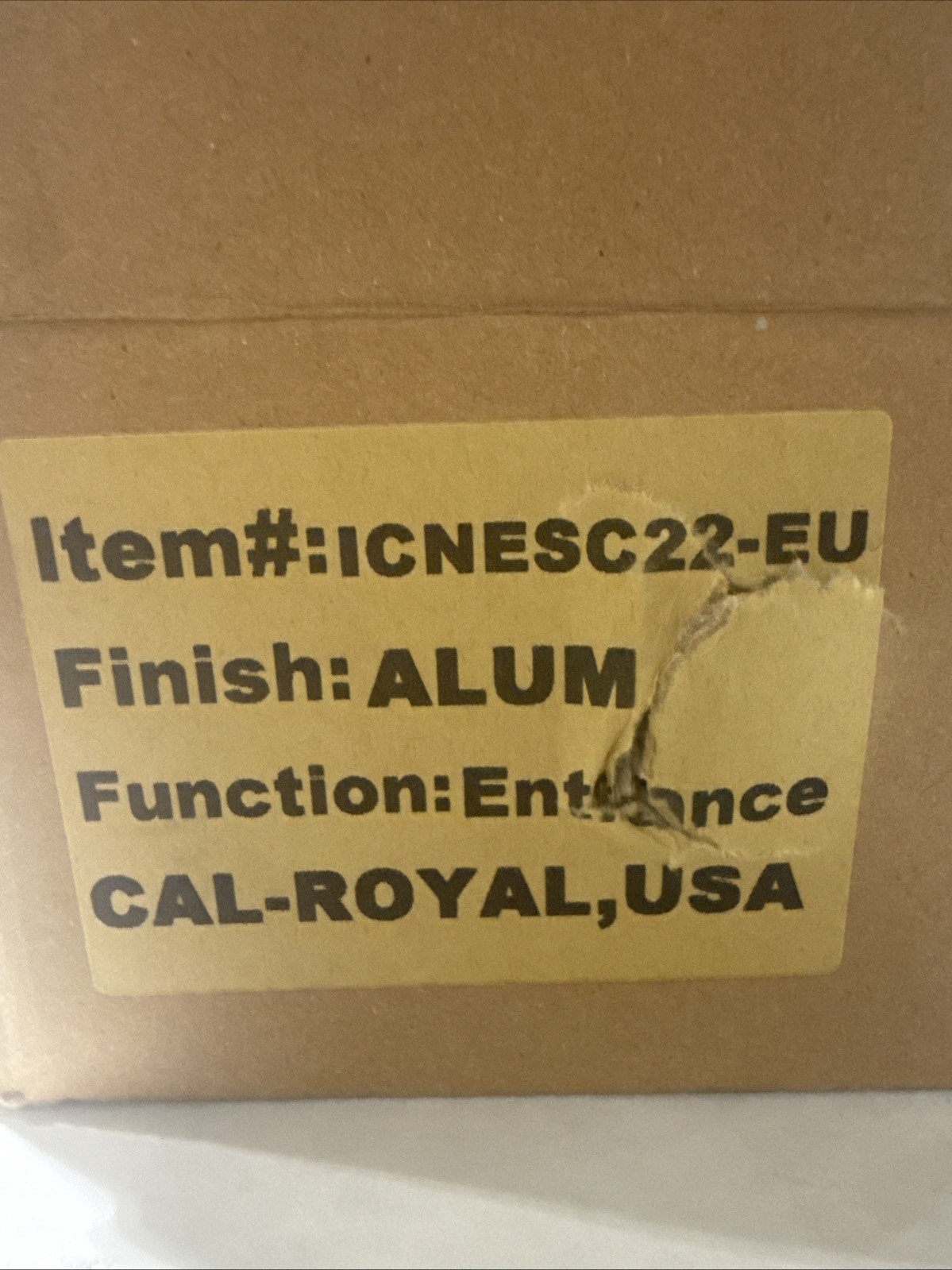 NEW* CAL-ROYAL  ICNESC22-EU ALUM FUNCTION:ENTRANCE ELECTRIC EXIT TRIM
