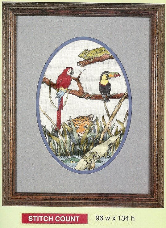 RAIN FOREST   -  CROSS STITCH PATTERN ONLY    HM-ERUP