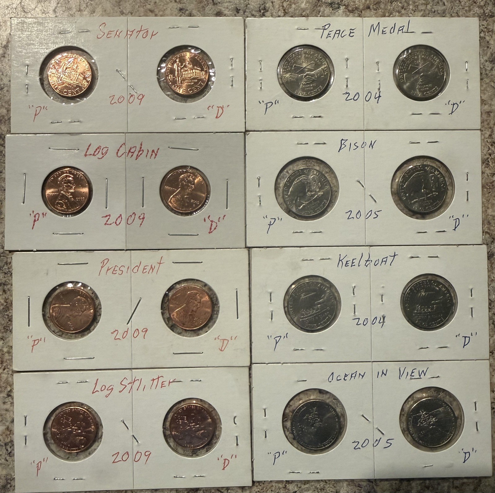 Collectible coin lot (log sitter, senator, log cabin and more) see description