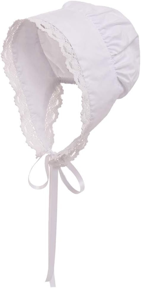 GRACEART Peasant Amish Hat Prairie Cap Women Girls Pioneer Colonial Color-00