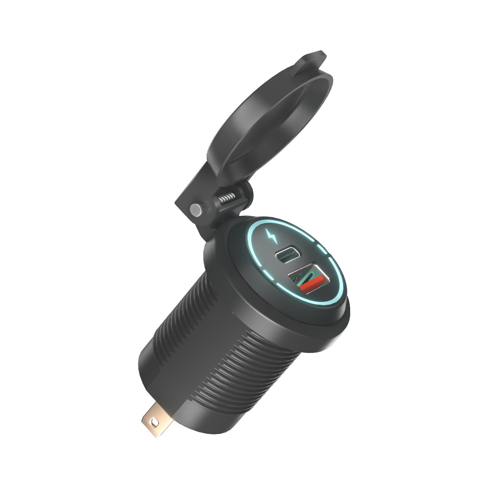 PD USB Fast Motorcycle Charger Adapter for Apple iPhone Samsung Android Phone