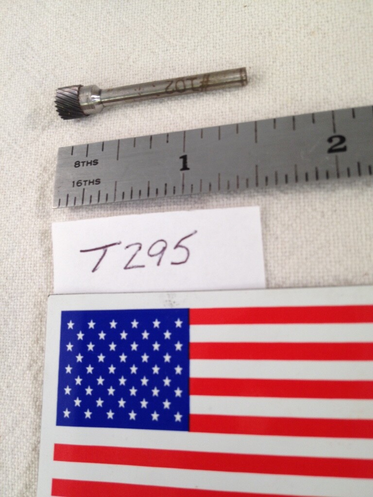 NEW FALCON / SGS 1/8" SH CARBIDE BURR. SB-51 SINGLE CUT END CUT. USA BUR -T295-