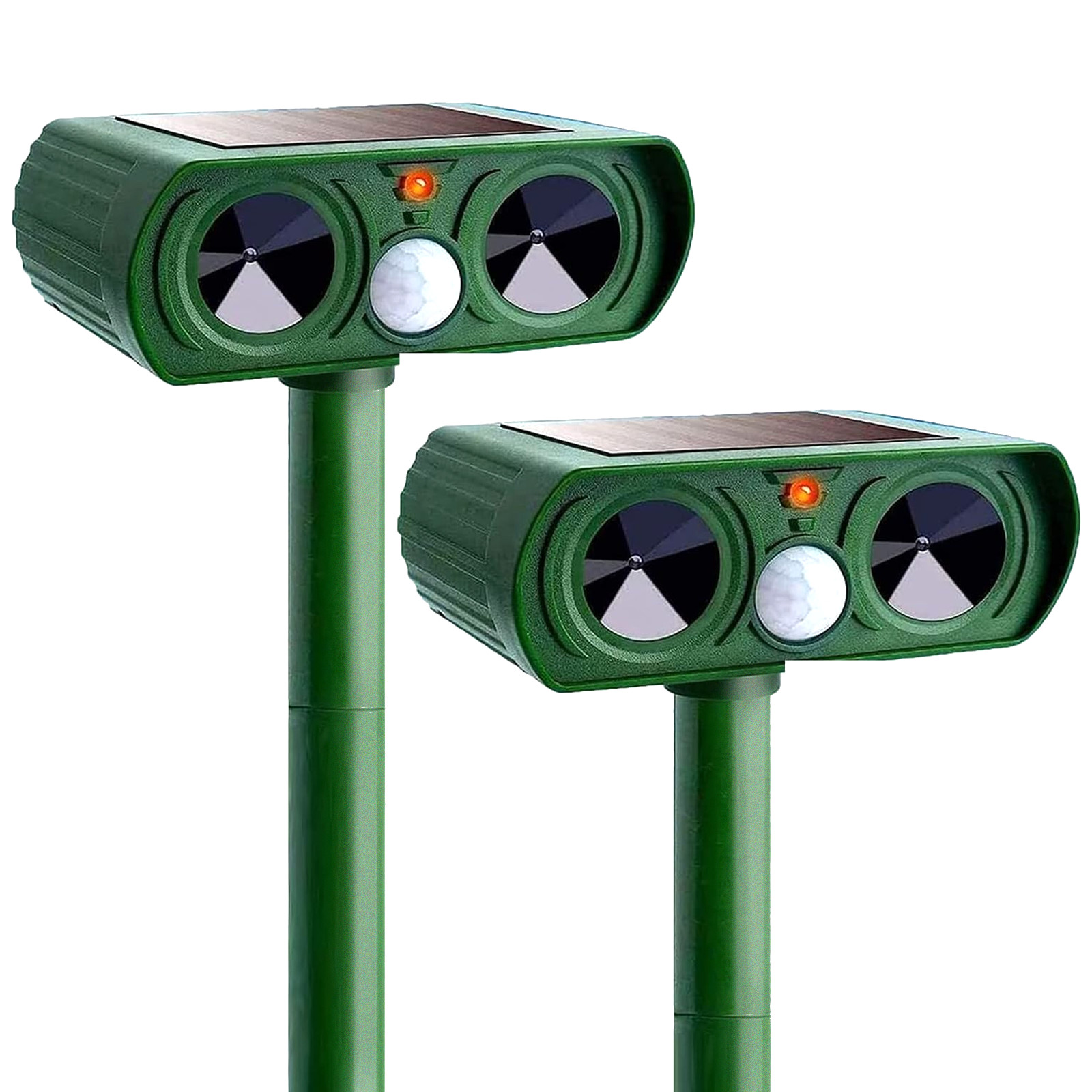 Ultrasonic Animal Repeller Solar Deer Repellent, Repel Cat,Squirrel, Skunk US
