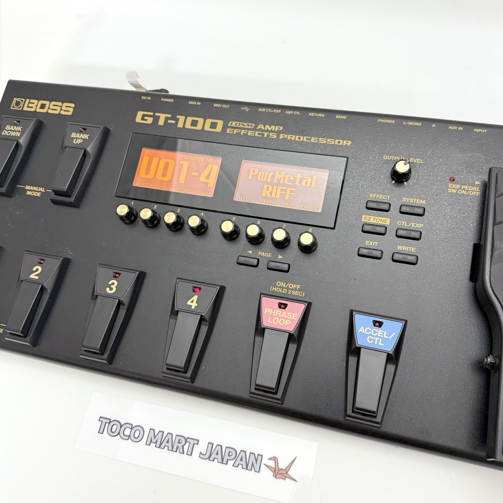 Boss GT-100 Multi-Effects Processor Guitar Effect Pedal w/ Adapter Japan #0142