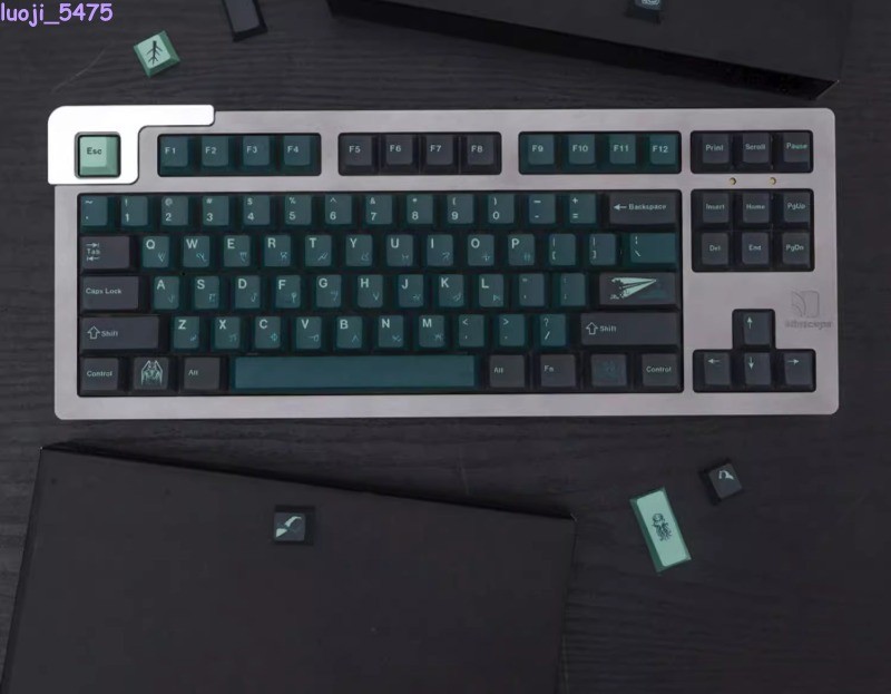 DIY Evil Cthulhu Theme Keycap Terror Below PBT Cherry Profile 129 Key For MX