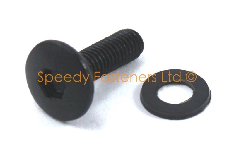 Black Anodised Aluminium Kawasaki Ninja Motorcycle Wind Screen Shield Bolts x6