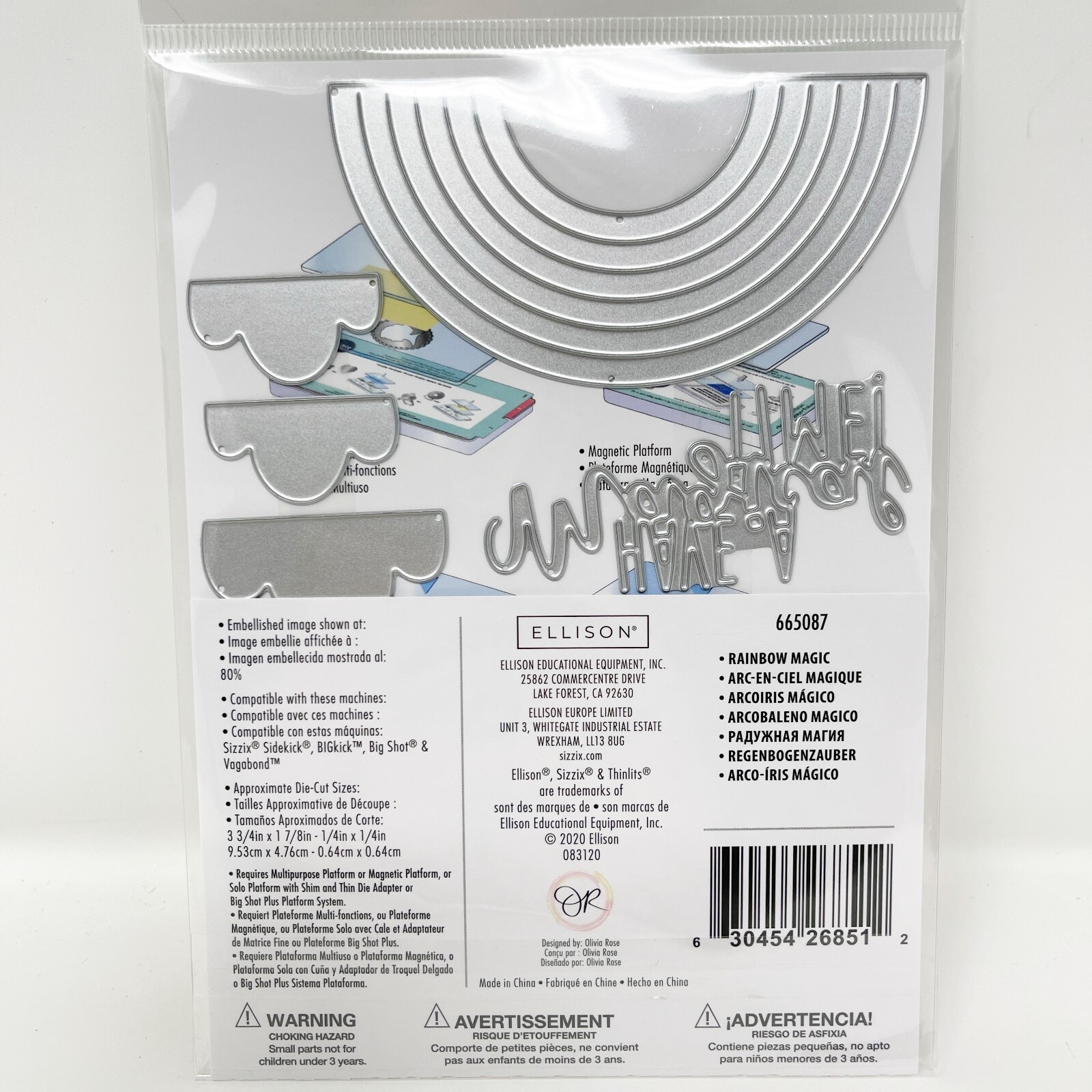 Sizzix Thinlits Rainbow Fold A Long Card Cutting Dies Bundle NEW