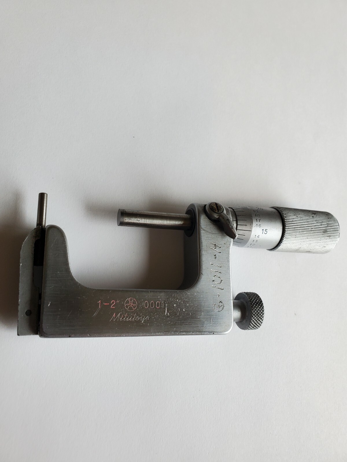 Mitutoyo 117-108 1-2" .0001 Uni-Mike Interchangeable Anvil Micrometer