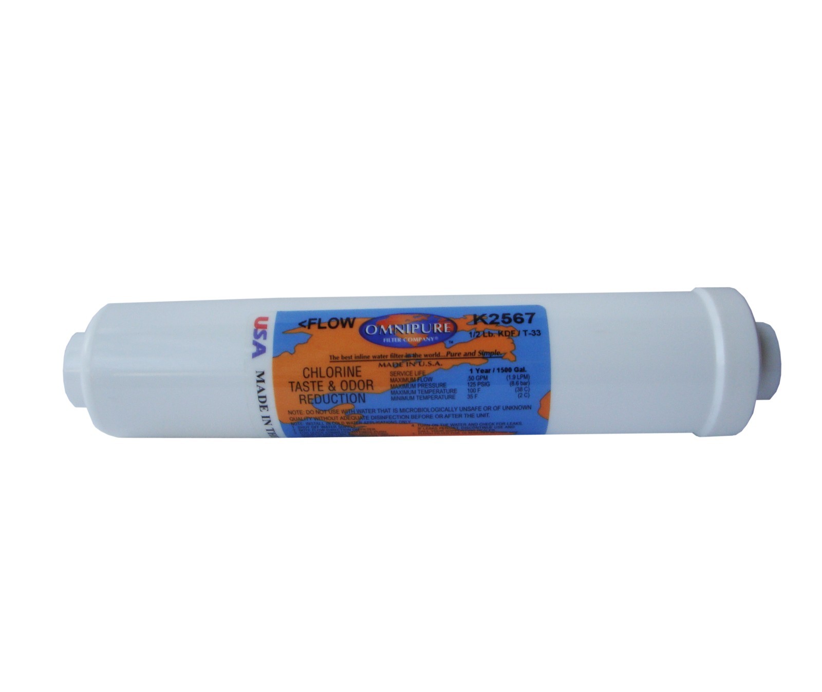 Super KDF/T33 10" filter K2567-BB to upgrade your RO Reverse Osmosis System
