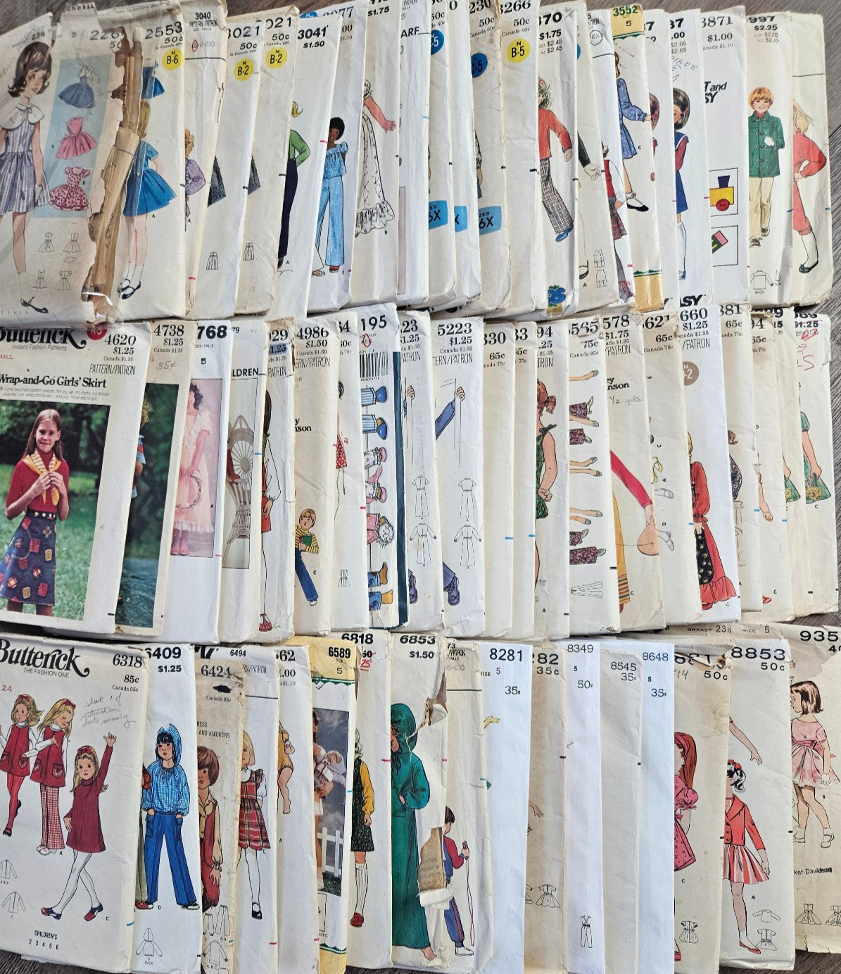 Butterick Brand Sewing Patterns Size 5 Little Girls 1950's - 1990's You Choose