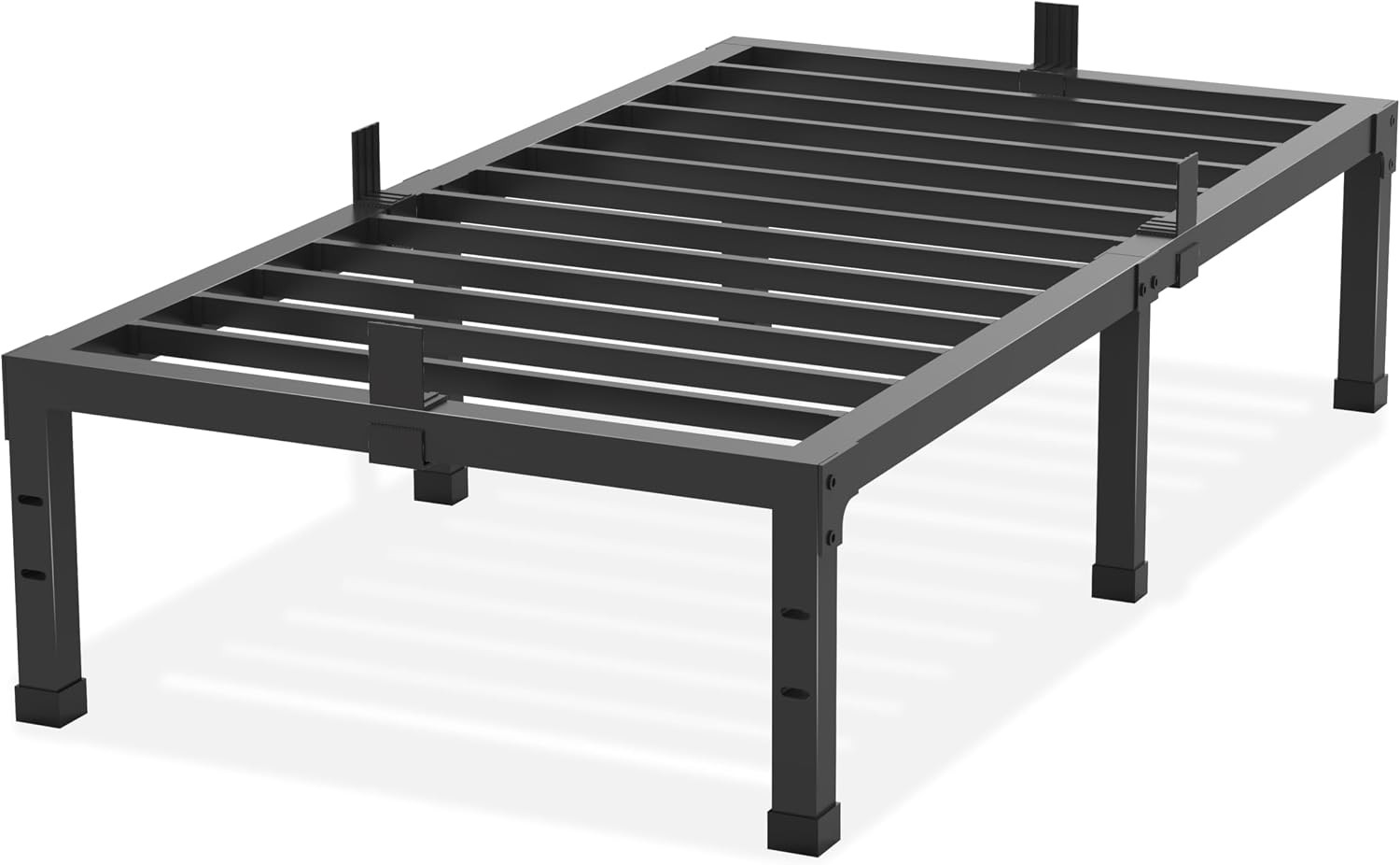 Twin Size Bed Frames 14 Inch High 3500 lbs Heavy Duty Metal Platform