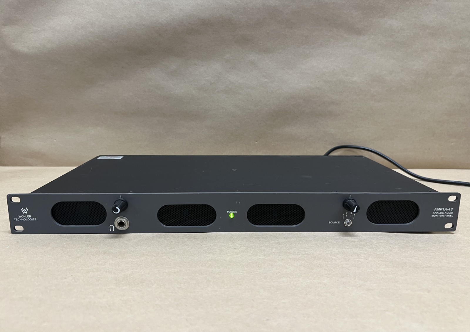 Wohler Technologies AMP1A-4S Analog Audio Monitor Panel (Missing Knob)