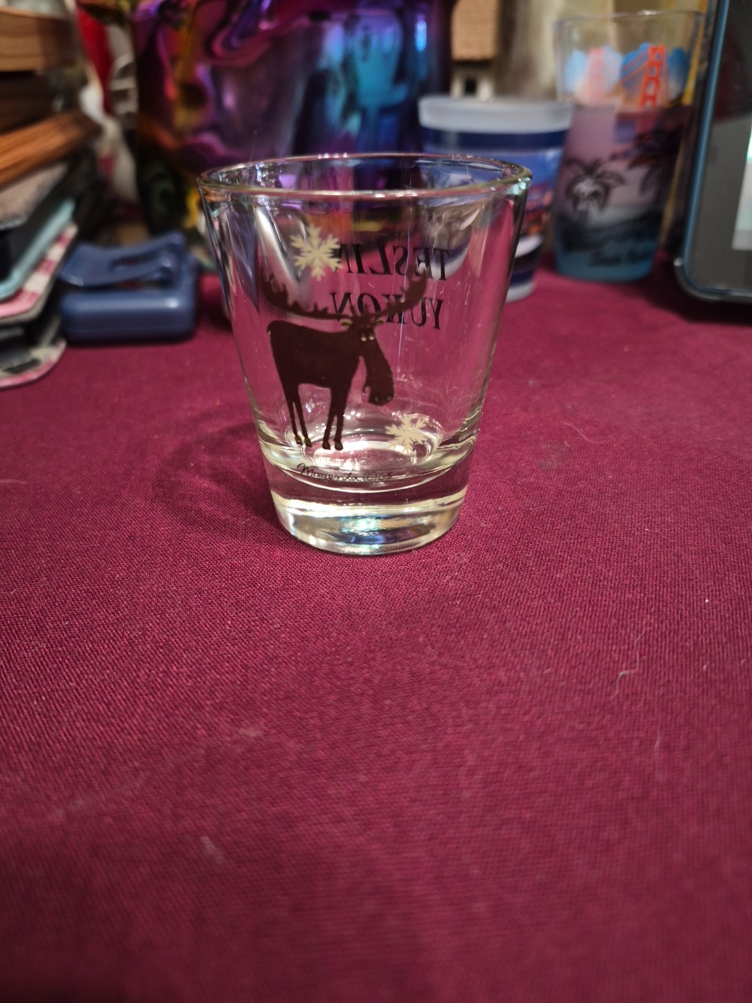Teslin Yukon Clear Glass Shot Glass
