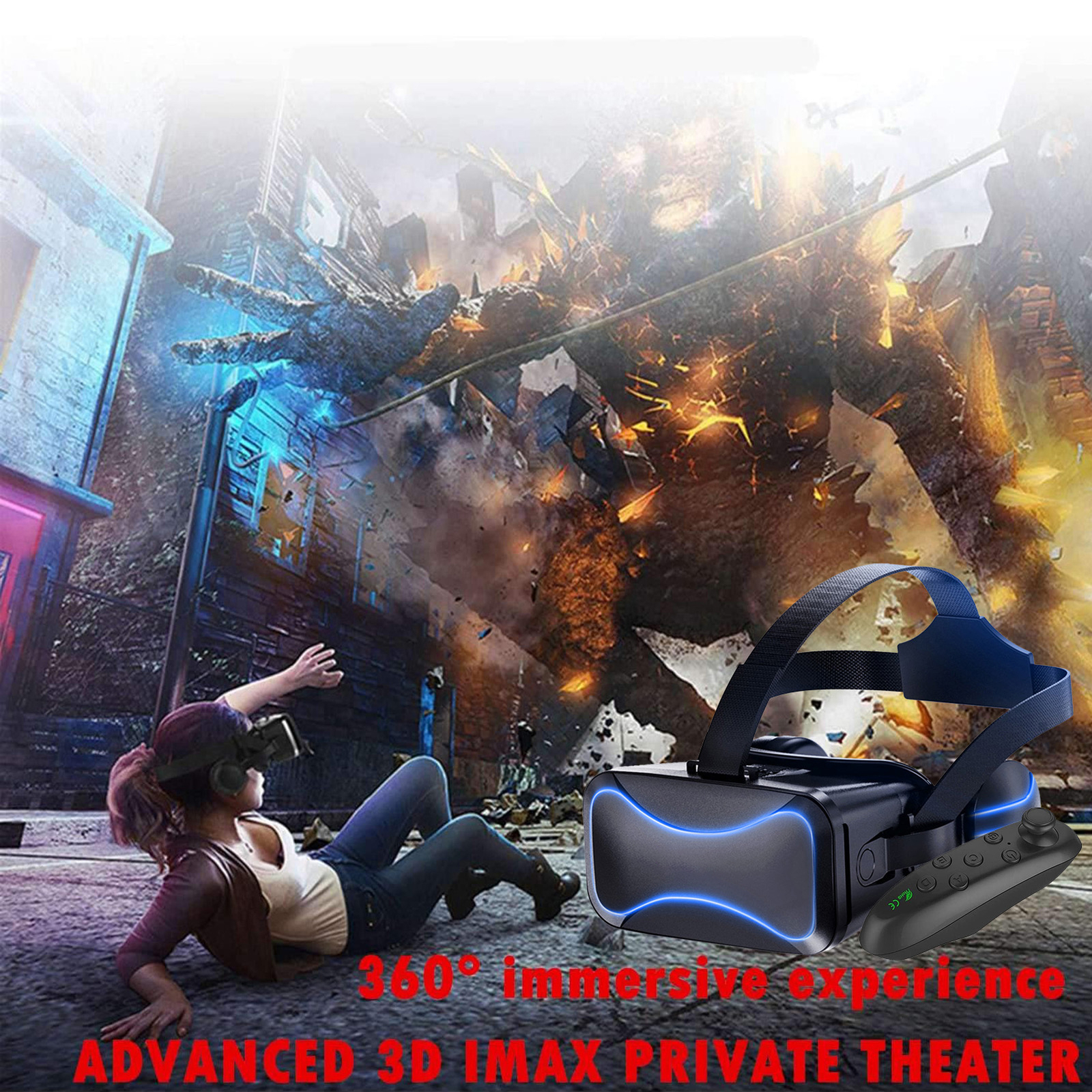 Wireless VR Headset Immersive VR Goggles for Kids 3D Virtual Reality Goggles