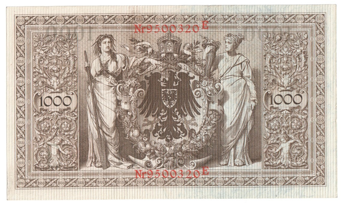 GERMAN 1000 Mark Banknote (1910) P.44b - UNC
