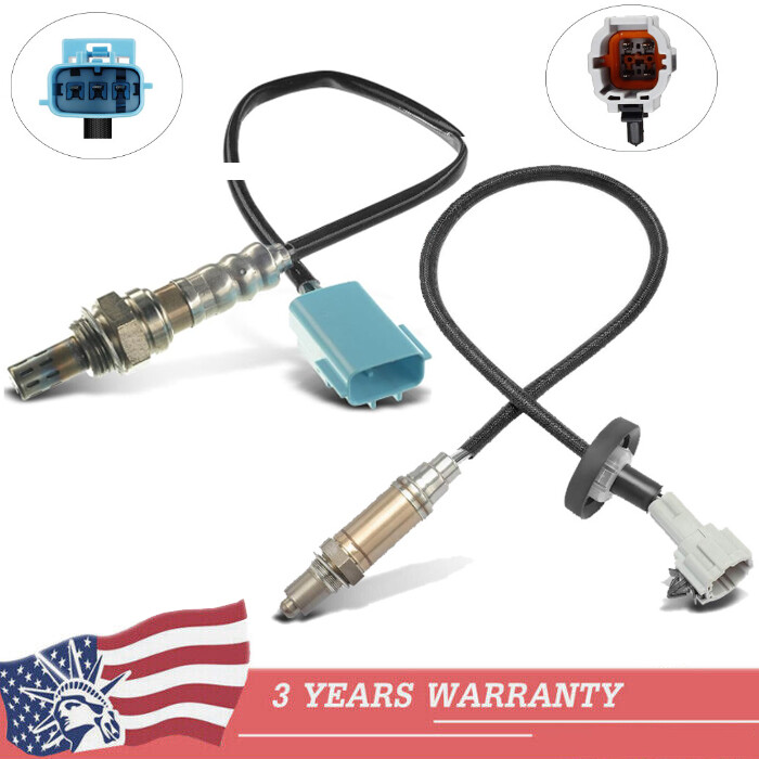 2Pcs Oxygen Sensor Upstream + Downstream For 2002 2003 2004 Nissan Frontier 2.4L