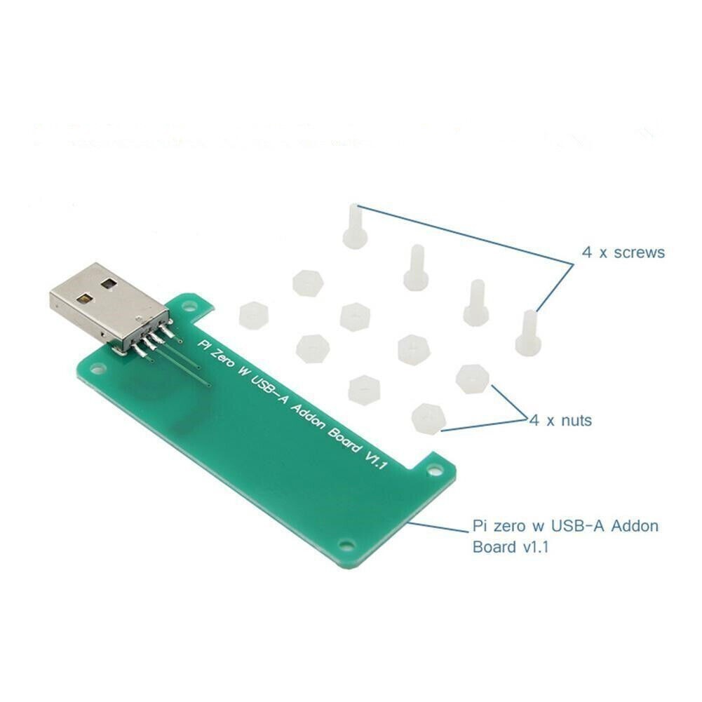 Addon Board USB-A Connector Transmitter for Raspberry Pi Zero Raspberry Pi Zero